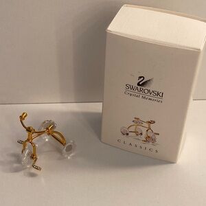 Swarovski Gold and Clear Crystal Brooch